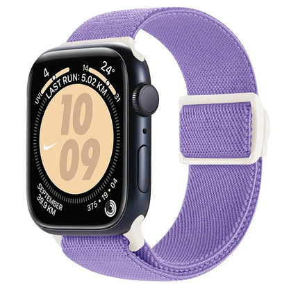 For Apple Watch Ultra 2 Ultra 49mm / Series 9 8 7 45mm / 6 5 4 SE (2022) SE (2023) SE 44mm / 3 2 1 42mm Nylon Watch Strap