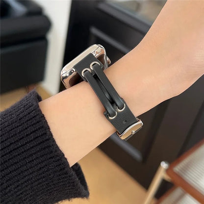 For Apple Watch Series 9 8 7 41mm / 6 5 4 SE (2023) SE (2022) SE 40mm / 3 2 1 38mm Band Genuine Cow Leather Wrist Strap
