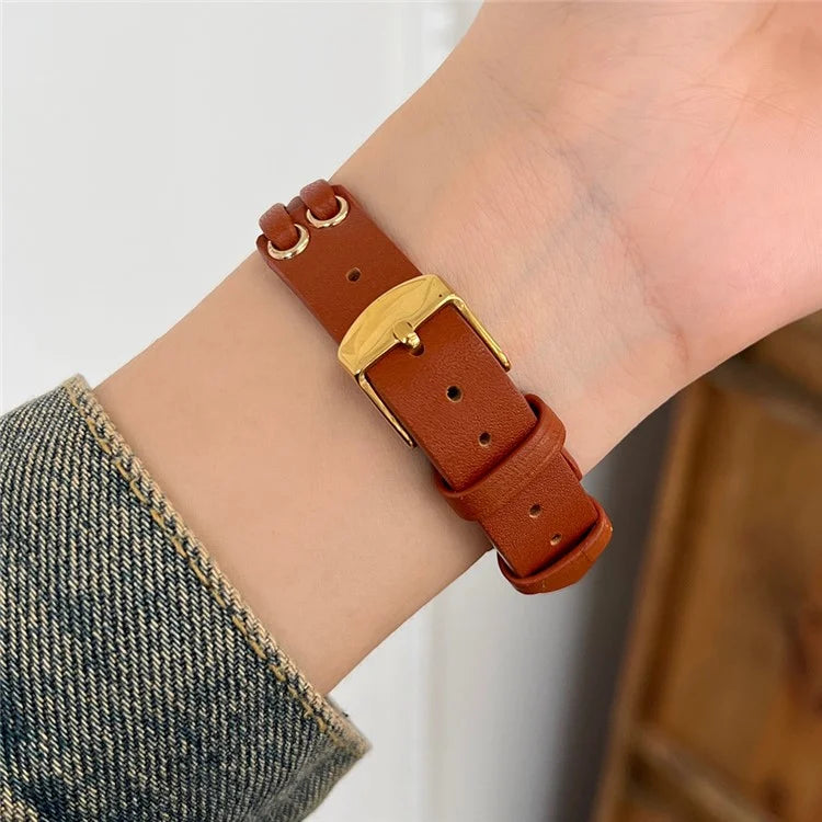 For Apple Watch Ultra 2 Ultra 49mm / 9 8 7 45mm / 6 5 4 SE (2023) SE (2022) SE 44mm / 3 2 1 42mm Genuine Cow Leather Watchband