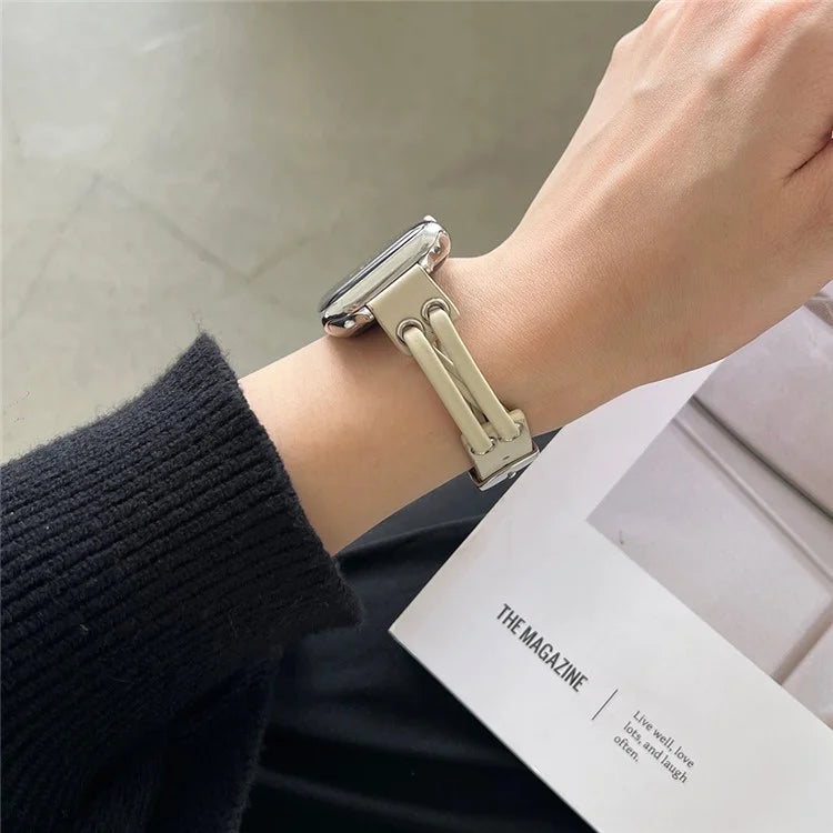 For Apple Watch Ultra 2 Ultra 49mm / 9 8 7 45mm / 6 5 4 SE (2023) SE (2022) SE 44mm / 3 2 1 42mm Genuine Cow Leather Watchband