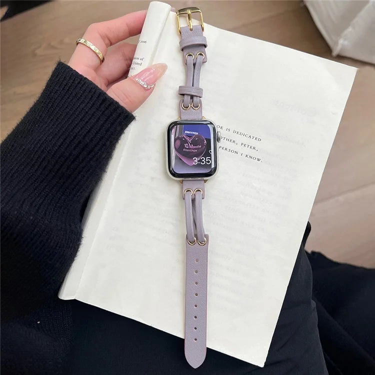 For Apple Watch Ultra 2 Ultra 49mm / 9 8 7 45mm / 6 5 4 SE (2023) SE (2022) SE 44mm / 3 2 1 42mm Genuine Cow Leather Watchband