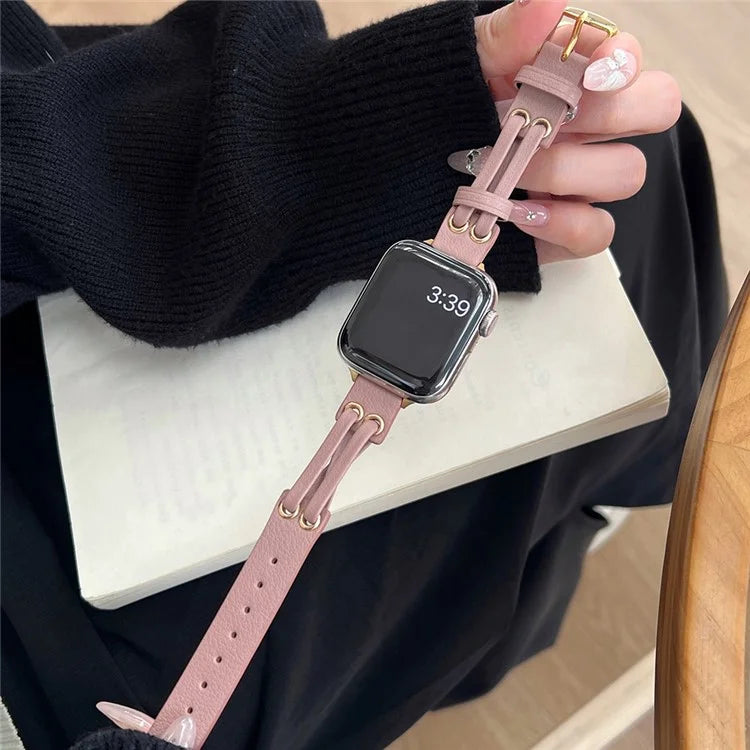 For Apple Watch Ultra 2 Ultra 49mm / 9 8 7 45mm / 6 5 4 SE (2023) SE (2022) SE 44mm / 3 2 1 42mm Genuine Cow Leather Watchband