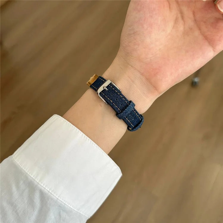 For Apple Watch Ultra 2 Ultra 49mm / 9 8 7 45mm / 6 5 4 SE (2023) SE (2022) SE 44mm / 3 2 1 42mm Denim Watch Strap