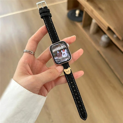 For Apple Watch Ultra 2 Ultra 49mm / 9 8 7 45mm / 6 5 4 SE (2023) SE (2022) SE 44mm / 3 2 1 42mm Denim Watch Strap