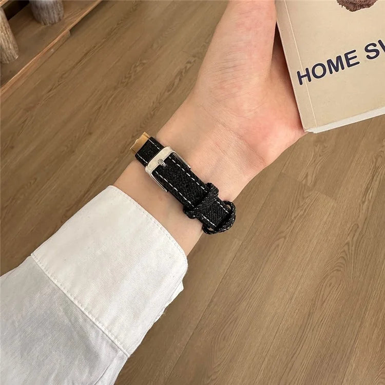 For Apple Watch Ultra 2 Ultra 49mm / 9 8 7 45mm / 6 5 4 SE (2023) SE (2022) SE 44mm / 3 2 1 42mm Denim Watch Strap