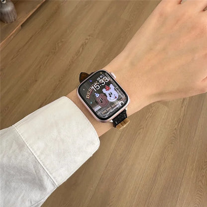 For Apple Watch Series 9 8 7 41mm / 6 5 4 SE (2023) SE (2022) SE 40mm / 3 2 1 38mm Denim Watch Band