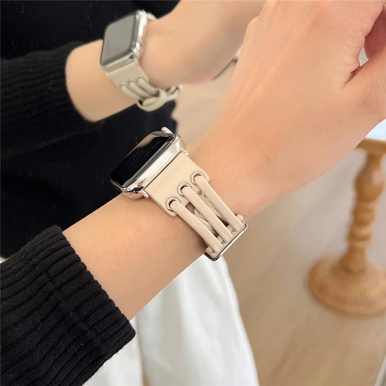 For Apple Watch Series 9 8 7 41mm / 6 5 4 SE (2023) SE (2022) SE 40mm / 3 2 1 38mm Genuine Cow Leather Watch Band