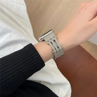 For Apple Watch Series 9 8 7 41mm / 6 5 4 SE (2023) SE (2022) SE 40mm / 3 2 1 38mm Genuine Cow Leather Watch Band
