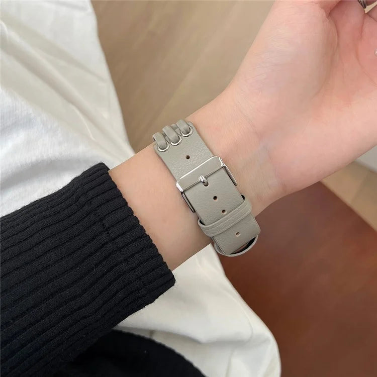 For Apple Watch Series 9 8 7 41mm / 6 5 4 SE (2023) SE (2022) SE 40mm / 3 2 1 38mm Genuine Cow Leather Watch Band