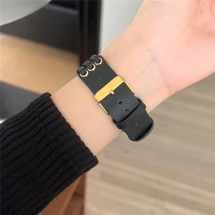 For Apple Watch Ultra 2 Ultra 49mm / 9 8 7 45mm / 6 5 4 SE (2023) SE (2022) SE 44mm / 3 2 1 42mm Genuine Cow Leather Strap Bracelet