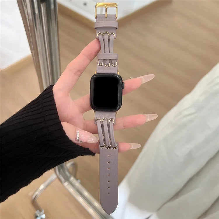 For Apple Watch Ultra 2 Ultra 49mm / 9 8 7 45mm / 6 5 4 SE (2023) SE (2022) SE 44mm / 3 2 1 42mm Genuine Cow Leather Strap Bracelet