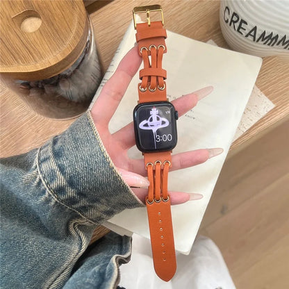 For Apple Watch Ultra 2 Ultra 49mm / 9 8 7 45mm / 6 5 4 SE (2023) SE (2022) SE 44mm / 3 2 1 42mm Genuine Cow Leather Strap Bracelet