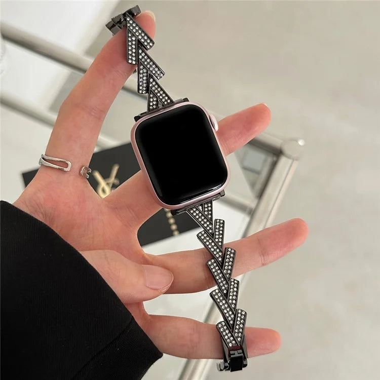 For Apple Watch Series 9 8 7 41mm / 6 5 4 SE (2022) SE (2023) SE 40mm / 3 2 1 38mm Zinc Alloy Watch Band