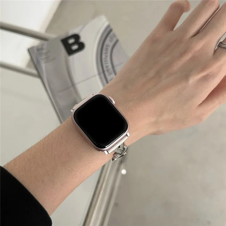 For Apple Watch Series 9 8 7 41mm / 6 5 4 SE (2022) SE (2023) SE 40mm / 3 2 1 38mm Zinc Alloy Watch Band