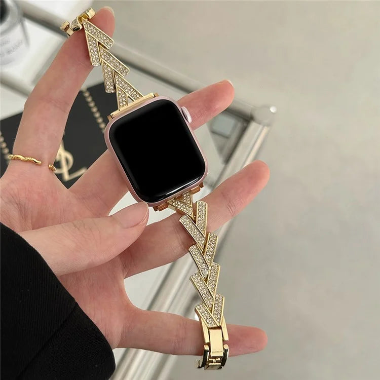For Apple Watch Series 9 8 7 41mm / 6 5 4 SE (2022) SE (2023) SE 40mm / 3 2 1 38mm Zinc Alloy Watch Band