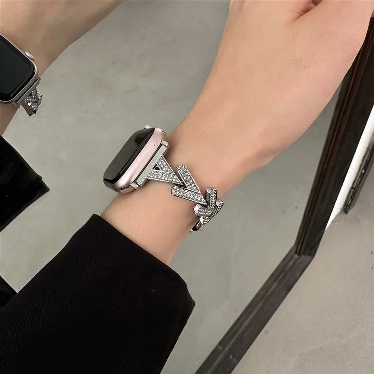 For Apple Watch Series 9 8 7 41mm / 6 5 4 SE (2022) SE (2023) SE 40mm / 3 2 1 38mm Zinc Alloy Watch Band