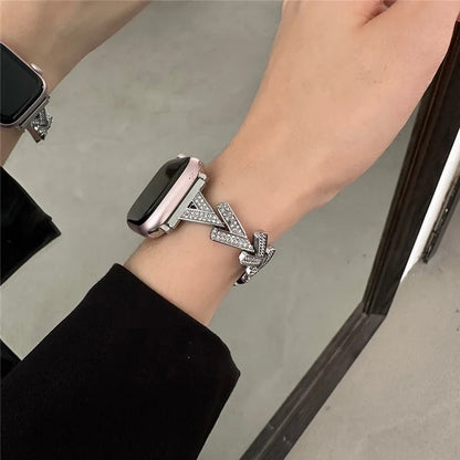 For Apple Watch Series 9 8 7 41mm / 6 5 4 SE (2022) SE (2023) SE 40mm / 3 2 1 38mm Zinc Alloy Watch Band