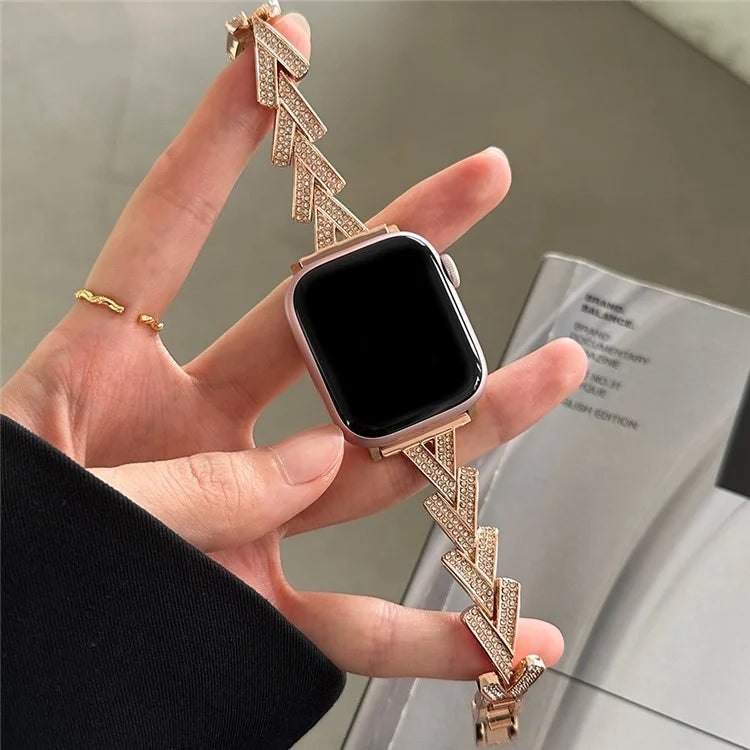For Apple Watch Series 9 8 7 41mm / 6 5 4 SE (2022) SE (2023) SE 40mm / 3 2 1 38mm Zinc Alloy Watch Band