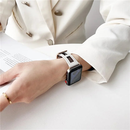 For Apple Watch Ultra 2 Ultra 49mm / 9 8 7 45mm / 6 5 4 SE (2023) SE (2022) SE 44mm / 3 2 1 42mm PU Leather Mesh Watch Straps