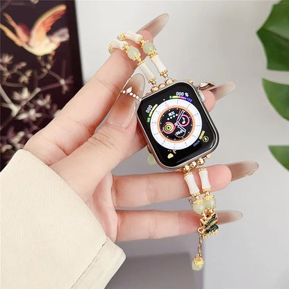 For Apple Watch Ultra 2 Ultra 49mm / 9 8 7 45mm / 6 5 4 SE (2023) SE (2022) SE 44mm / 3 2 1 42mm Crystal Beaded Band Bracelet