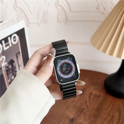 For Apple Watch Series 9 8 7 41mm / 6 5 4 SE (2022) SE (2023) SE 40mm / 3 2 1 38mm Magnetic Watch Band Stainless Steel Strap