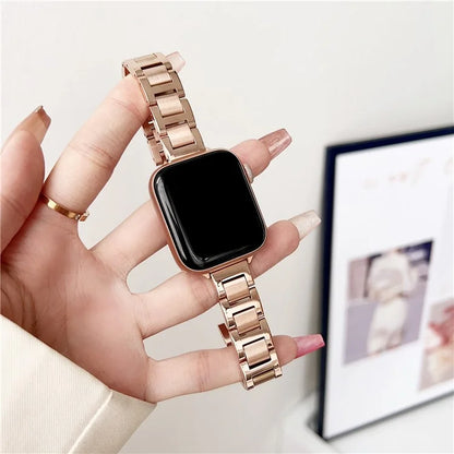 For Apple Watch 9 8 7 41mm / 6 5 4 SE (2023) (2022) SE 40mm / 3 2 1 38mm Watch Strap 14mm Stainless Steel Watchband