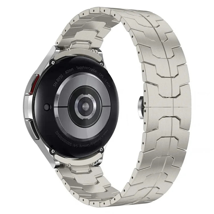 For Samsung Galaxy Watch6  /  Watch 5  /  Watch FE 40mm / Watch4 Watch Strap Stainless Steel Watchband with Butterfly Buckle