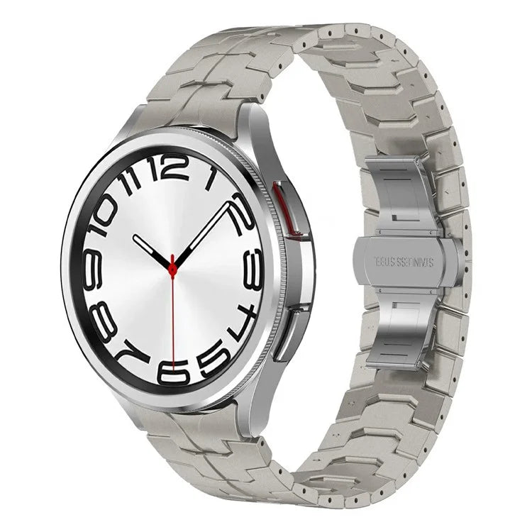 For Samsung Galaxy Watch6  /  Watch 5  /  Watch FE 40mm / Watch4 Watch Strap Stainless Steel Watchband with Butterfly Buckle