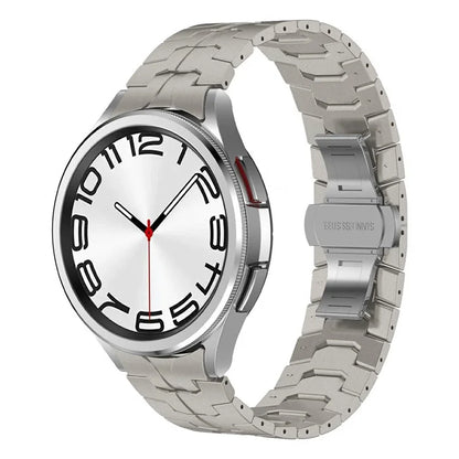 For Samsung Galaxy Watch6  /  Watch 5  /  Watch FE 40mm / Watch4 Watch Strap Stainless Steel Watchband with Butterfly Buckle