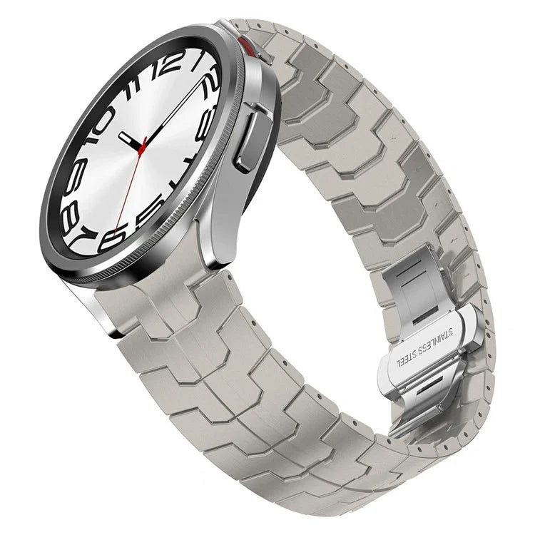 For Samsung Galaxy Watch6  /  Watch 5  /  Watch FE 40mm / Watch4 Watch Strap Stainless Steel Watchband with Butterfly Buckle