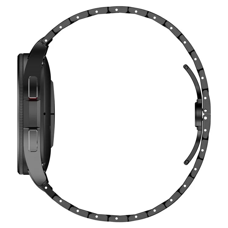 For Samsung Galaxy Watch FE 40mm / Watch6 / Watch6 Classic / Watch 5 Stainless Steel Watch Strap Butterfly Buckle Wrist Band