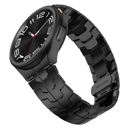 For Samsung Galaxy Watch FE 40mm / Watch6 / Watch6 Classic / Watch 5 Stainless Steel Watch Strap Butterfly Buckle Wrist Band