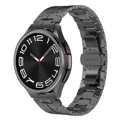 For Samsung Galaxy Watch FE 40mm / Watch6 / Watch6 Classic / Watch 5 Stainless Steel Watch Strap Butterfly Buckle Wrist Band