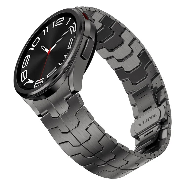 For Samsung Galaxy Watch FE 40mm / Watch6 / Watch6 Classic / Watch 5 Stainless Steel Watch Strap Butterfly Buckle Wrist Band