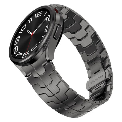 For Samsung Galaxy Watch FE 40mm / Watch6 / Watch6 Classic / Watch 5 Stainless Steel Watch Strap Butterfly Buckle Wrist Band
