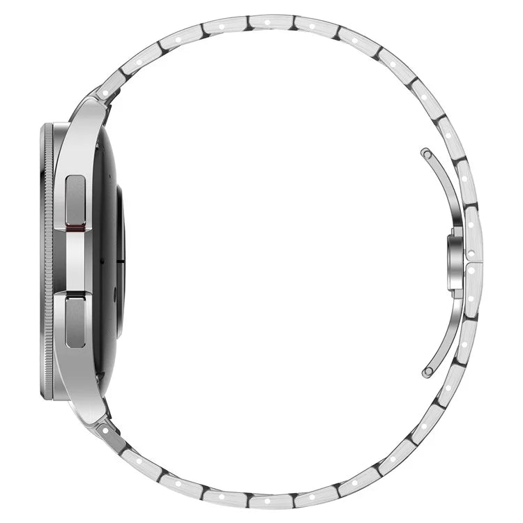 For Samsung Galaxy Watch FE 40mm / Watch6 / Watch6 Classic / Watch 5 Stainless Steel Watch Strap Butterfly Buckle Wrist Band