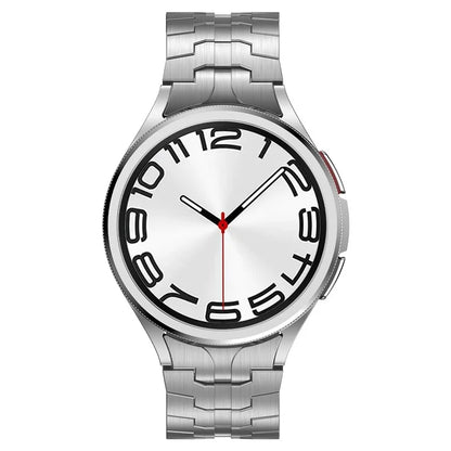 For Samsung Galaxy Watch FE 40mm / Watch6 / Watch6 Classic / Watch 5 Stainless Steel Watch Strap Butterfly Buckle Wrist Band