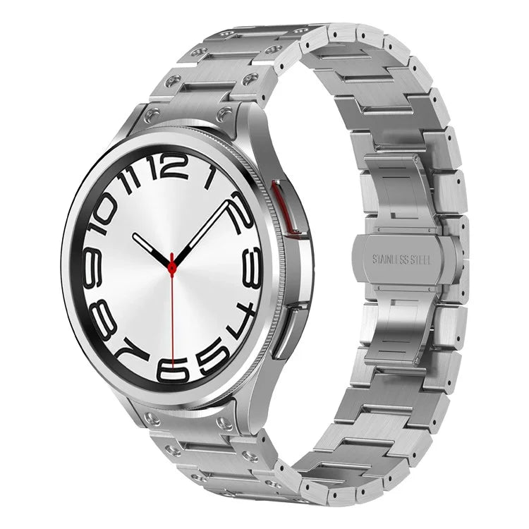 For Samsung Galaxy Watch FE 40mm / Watch6 / Watch6 Classic / Watch 5 Watchband Stainless Steel Watch Strap Replacement