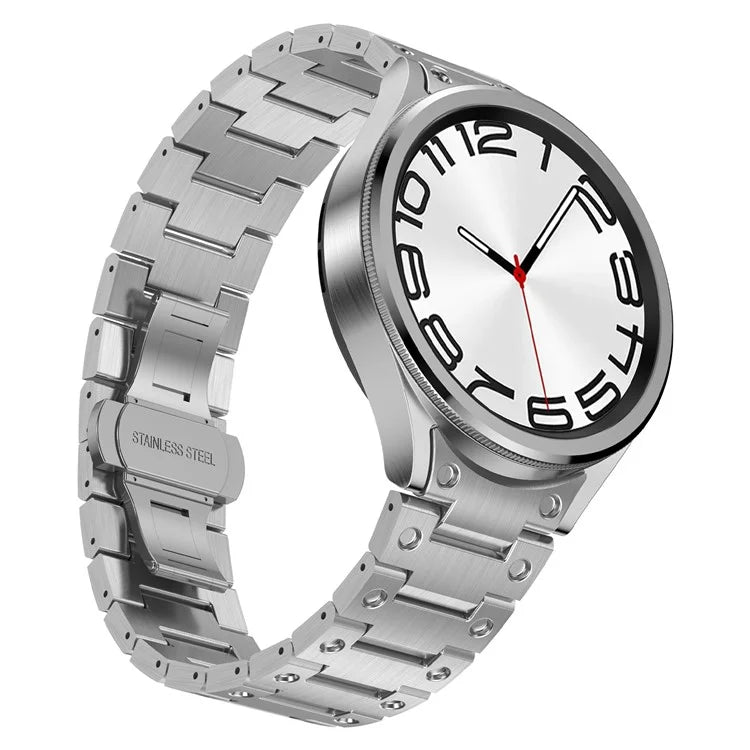 For Samsung Galaxy Watch FE 40mm / Watch6 / Watch6 Classic / Watch 5 Watchband Stainless Steel Watch Strap Replacement