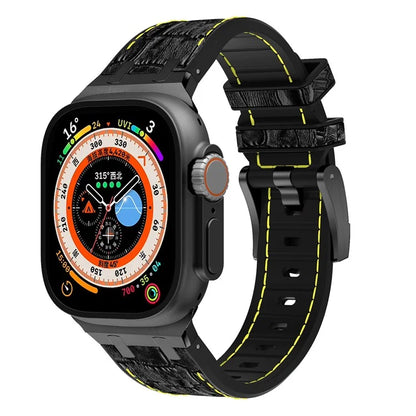 For Apple Watch Ultra 2 Ultra 49mm  /  Series 9 8 7 45mm  /  SE (2023) SE (2022) SE 6 5 4 44mm  /  3 2 1 42mm Watchband / Yellow