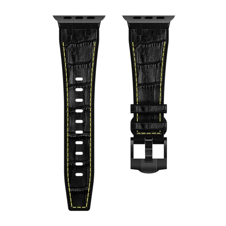 For Apple Watch Ultra 2 Ultra 49mm  /  Series 9 8 7 45mm  /  SE (2023) SE (2022) SE 6 5 4 44mm  /  3 2 1 42mm Watchband / Yellow