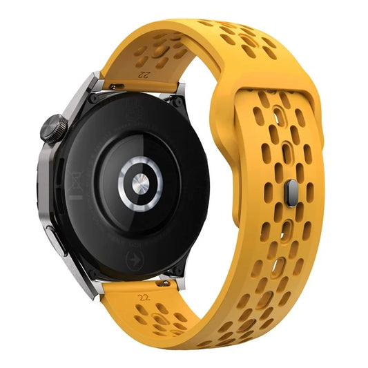 For Garmin vivoactive 5 / Venu 2 Plus Silicone Watch Band 20mm Hollow Adjustable Strap