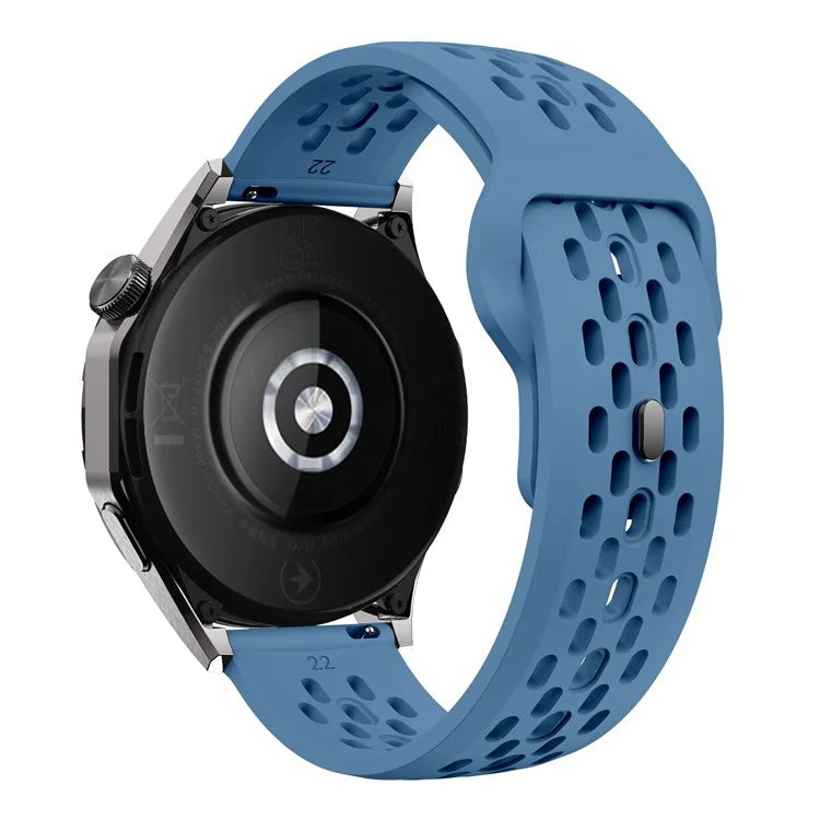 For Garmin vivoactive 5 / Venu 2 Plus Silicone Watch Band 20mm Hollow Adjustable Strap