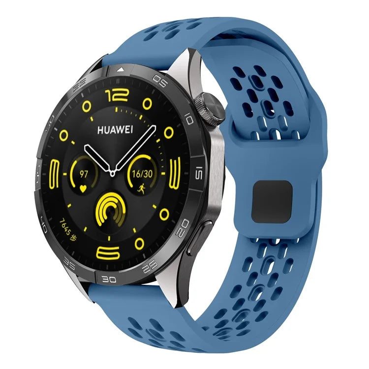 For Garmin vivoactive 5 / Venu 2 Plus Silicone Watch Band 20mm Hollow Adjustable Strap