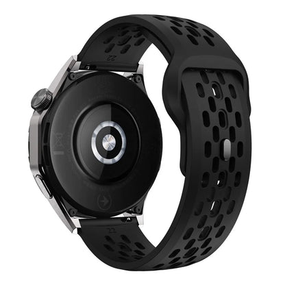 For Garmin vivoactive 5 / Venu 2 Plus Silicone Watch Band 20mm Hollow Adjustable Strap
