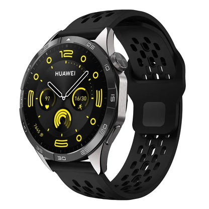 For Garmin vivoactive 5 / Venu 2 Plus Silicone Watch Band 20mm Hollow Adjustable Strap