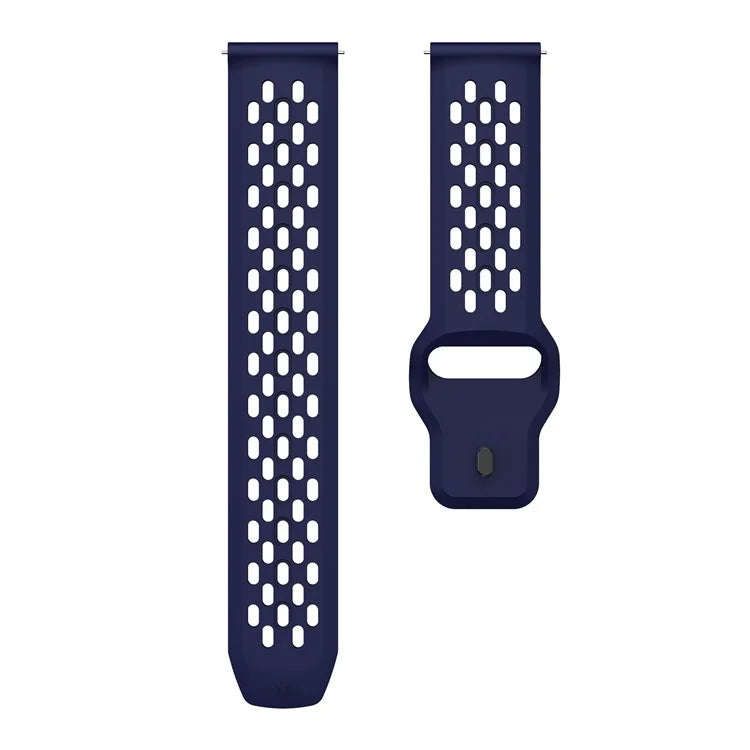 For Garmin vivoactive 5 / Venu 2 Plus Silicone Watch Band 20mm Hollow Adjustable Strap