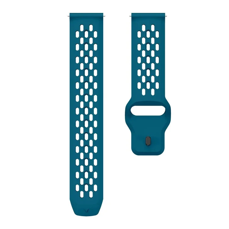 For Garmin vivoactive 5 / Venu 2 Plus Silicone Watch Band 20mm Hollow Adjustable Strap