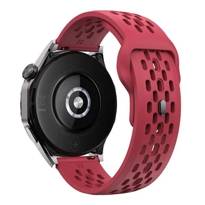 For Garmin vivoactive 5 / Venu 2 Plus Silicone Watch Band 20mm Hollow Adjustable Strap