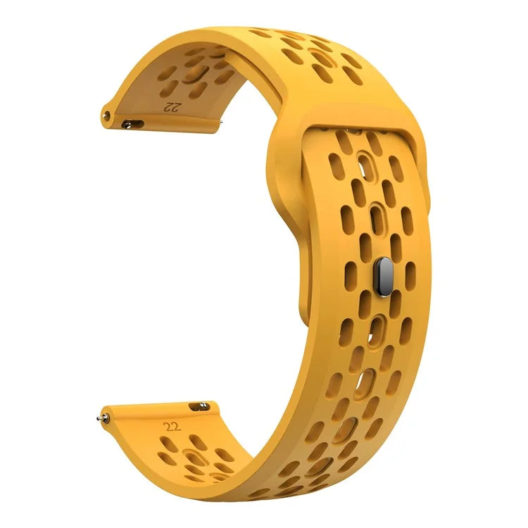 For Garmin Venu 3 / Venu 2 / Vivoactive 4 22mm Watch Strap Hollow Silicone Wrist Band Replacement